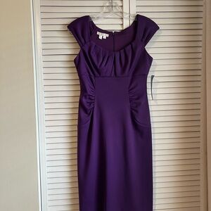 Mulberry Rich Purple Midi Dress